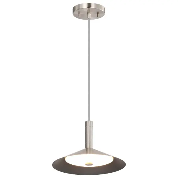Corrine 10" LED Pendant in Brushed Nickel - Image 8