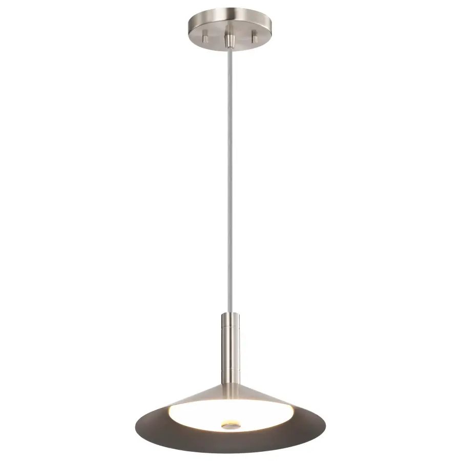 Corrine 10" LED Pendant in Brushed Nickel - Image 8