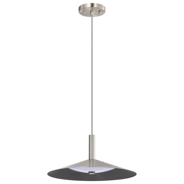 Corrine 14" LED Pendant in Brushed Nickel - Image 1