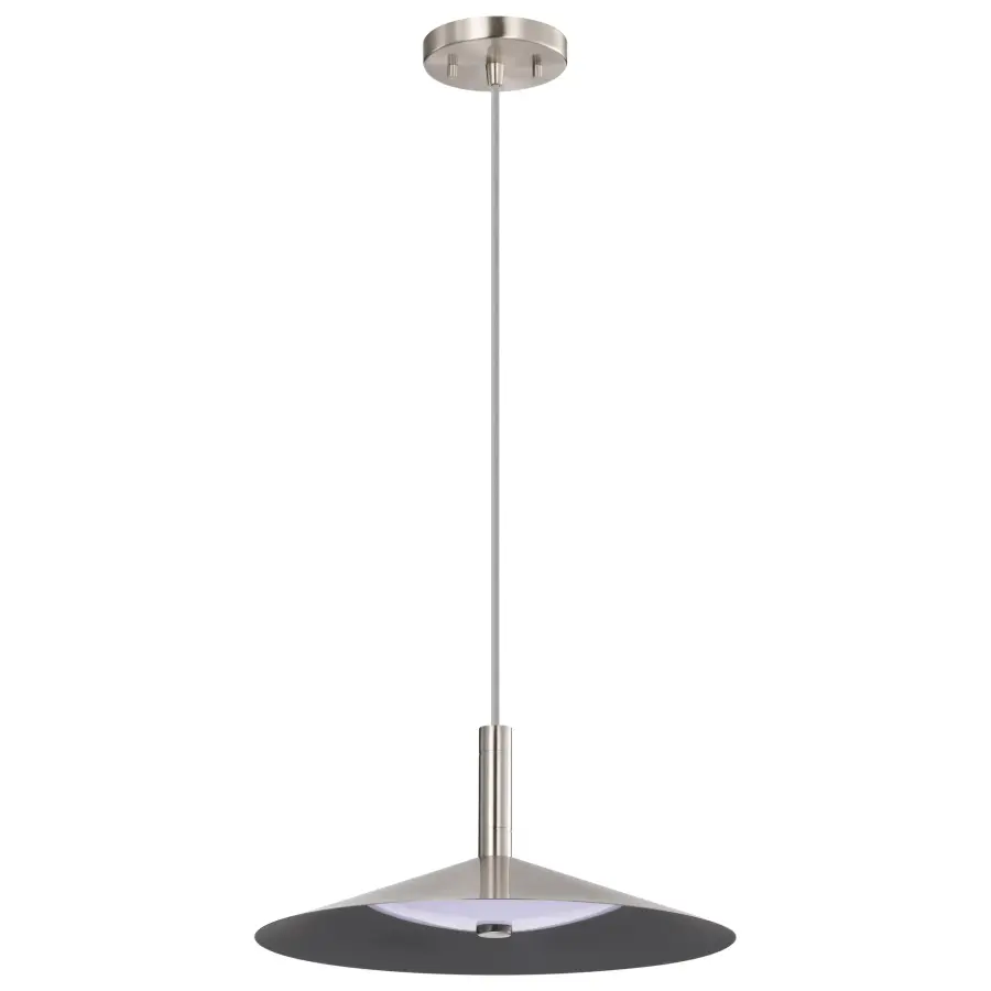Corrine 14" LED Pendant in Brushed Nickel - Image 1