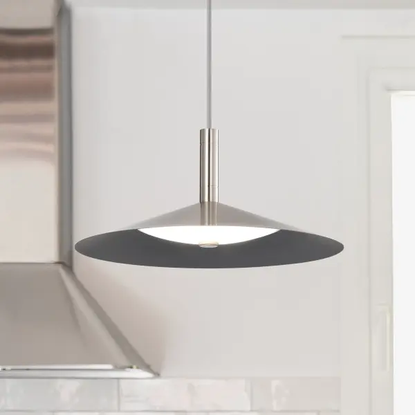 Corrine 14" LED Pendant in Brushed Nickel - Image 3