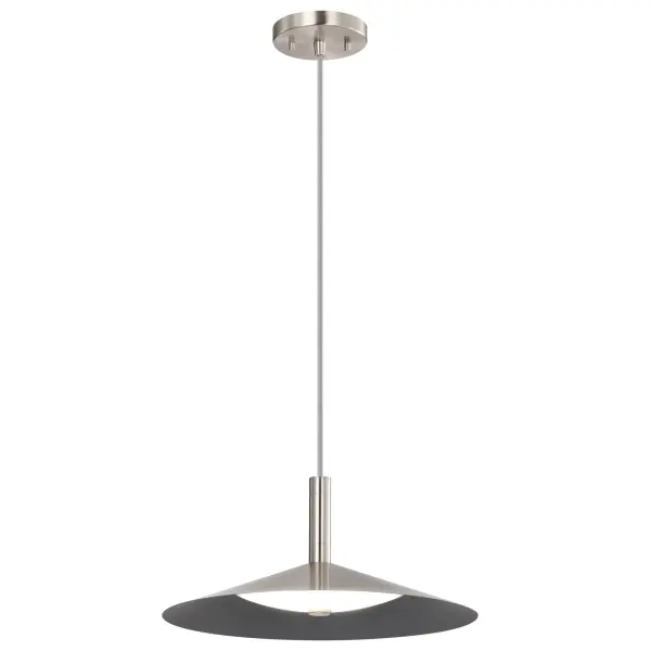 Corrine 14" LED Pendant in Brushed Nickel - Image 4