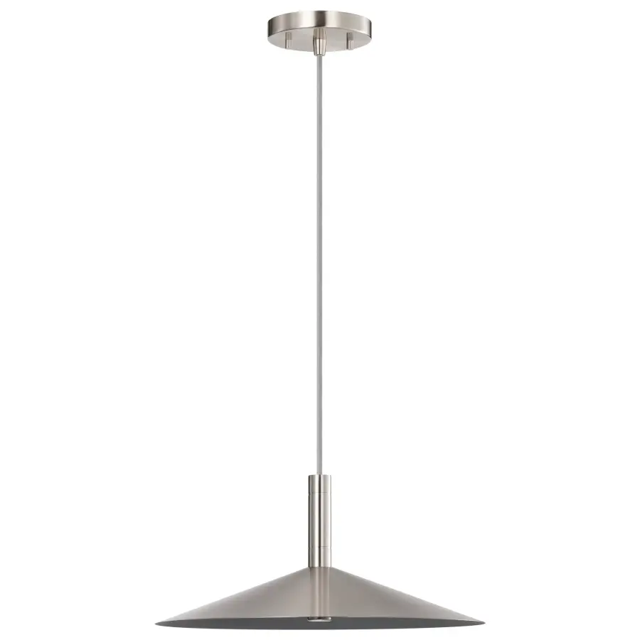 Corrine 14" LED Pendant in Brushed Nickel - Image 5