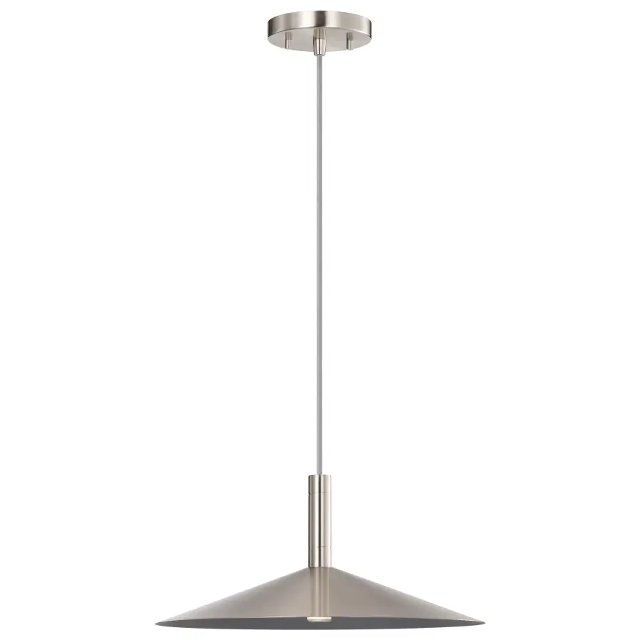 Corrine 14" LED Pendant in Brushed Nickel - Image 6
