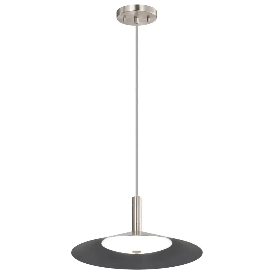 Corrine 14" LED Pendant in Brushed Nickel - Image 8