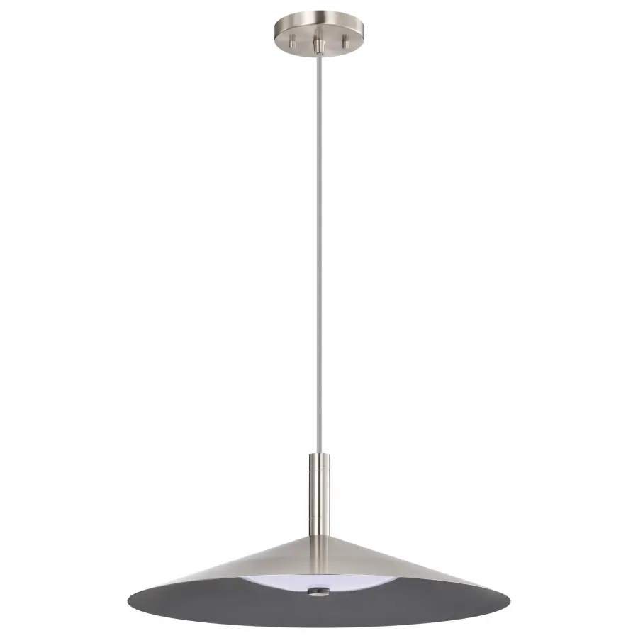 Corrine 18" LED Pendant in Brushed Nickel - Image 1