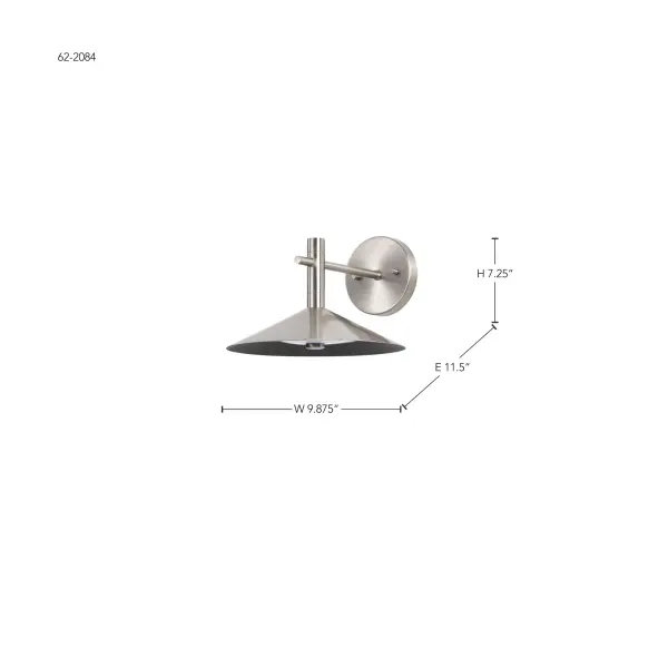 Corrine 10" LED Wall Sconce in Brushed Nickel - Image 16