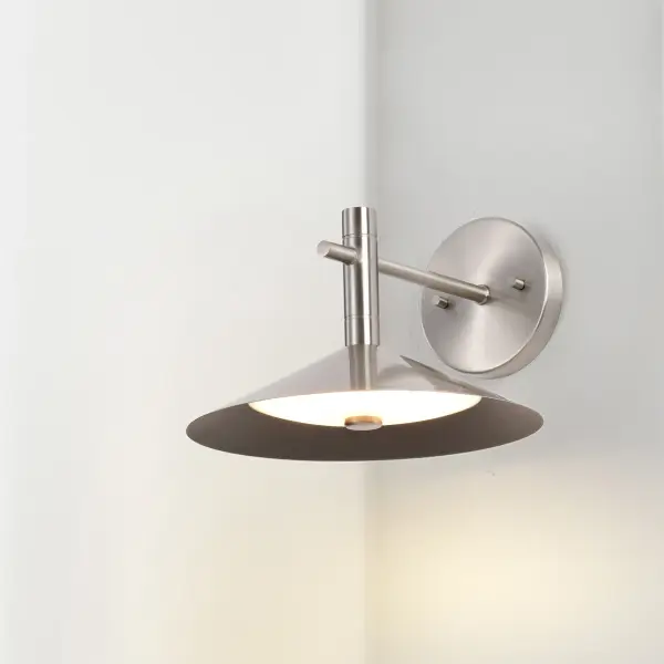 Corrine 10" LED Wall Sconce in Brushed Nickel - Image 3
