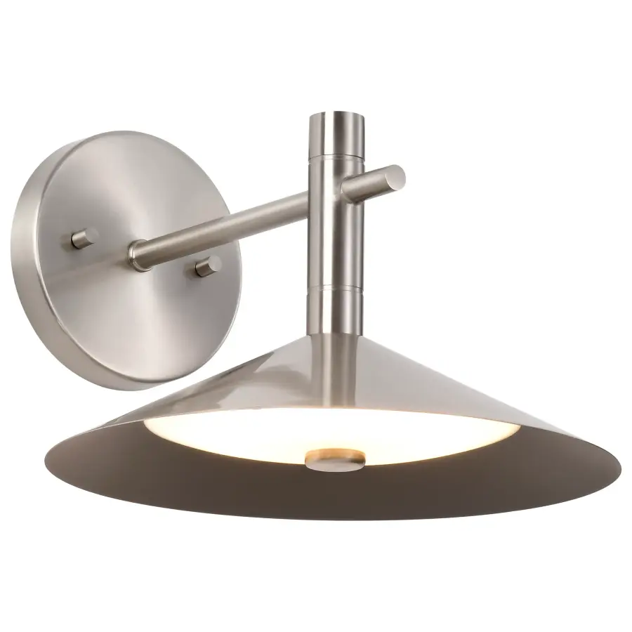 Corrine 10" LED Wall Sconce in Brushed Nickel - Image 4