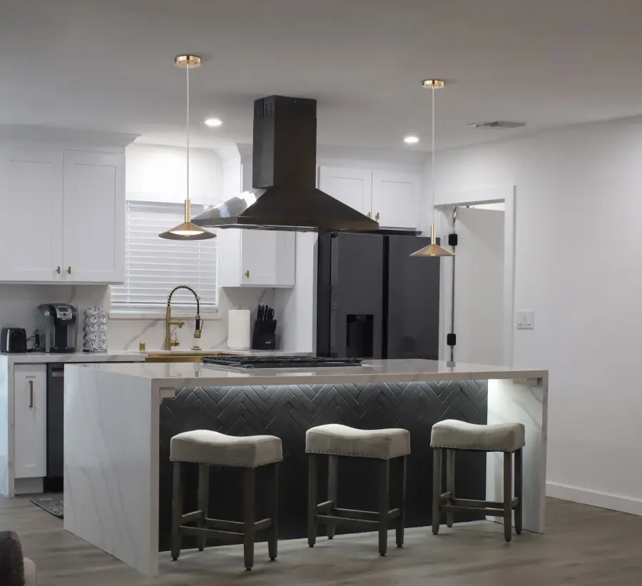 Corrine 10" LED Pendant in Burnished Brass - Image 2