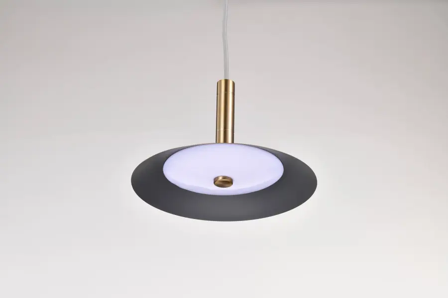 Corrine 10" LED Pendant in Burnished Brass - Image 12