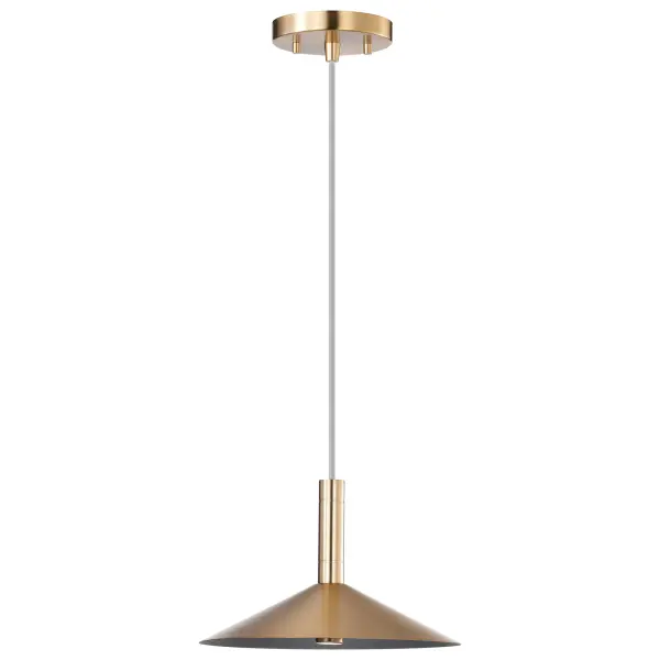 Corrine 10" LED Pendant in Burnished Brass - Image 5
