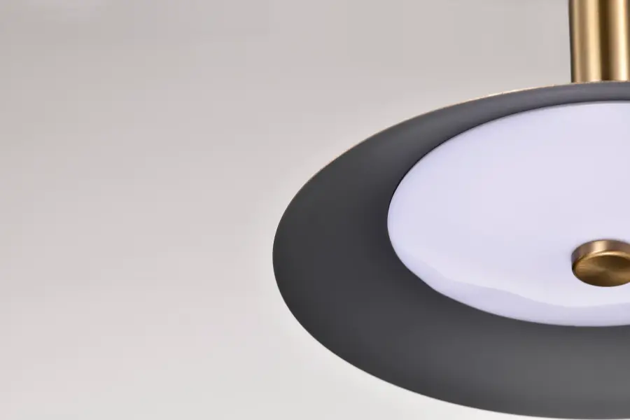 Corrine 10" LED Pendant in Burnished Brass - Image 9