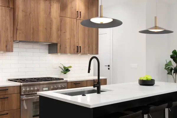 Corrine 14" LED Pendant in Burnished Brass - Image 2