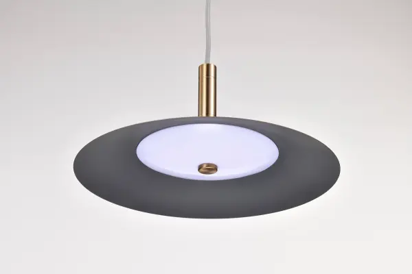 Corrine 14" LED Pendant in Burnished Brass - Image 12
