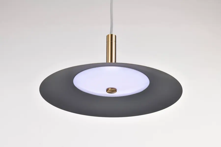 Corrine 14" LED Pendant in Burnished Brass - Image 12