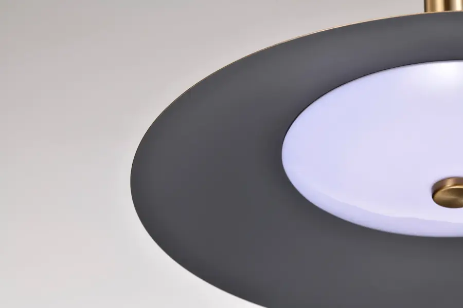 Corrine 14" LED Pendant in Burnished Brass - Image 13