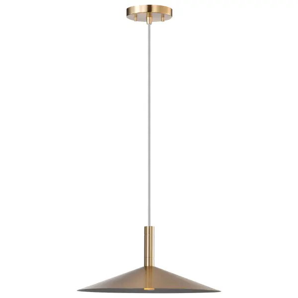Corrine 14" LED Pendant in Burnished Brass - Image 6