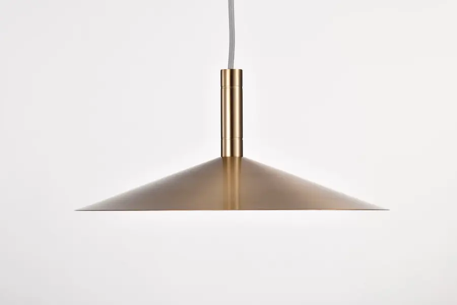 Corrine 14" LED Pendant in Burnished Brass - Image 10