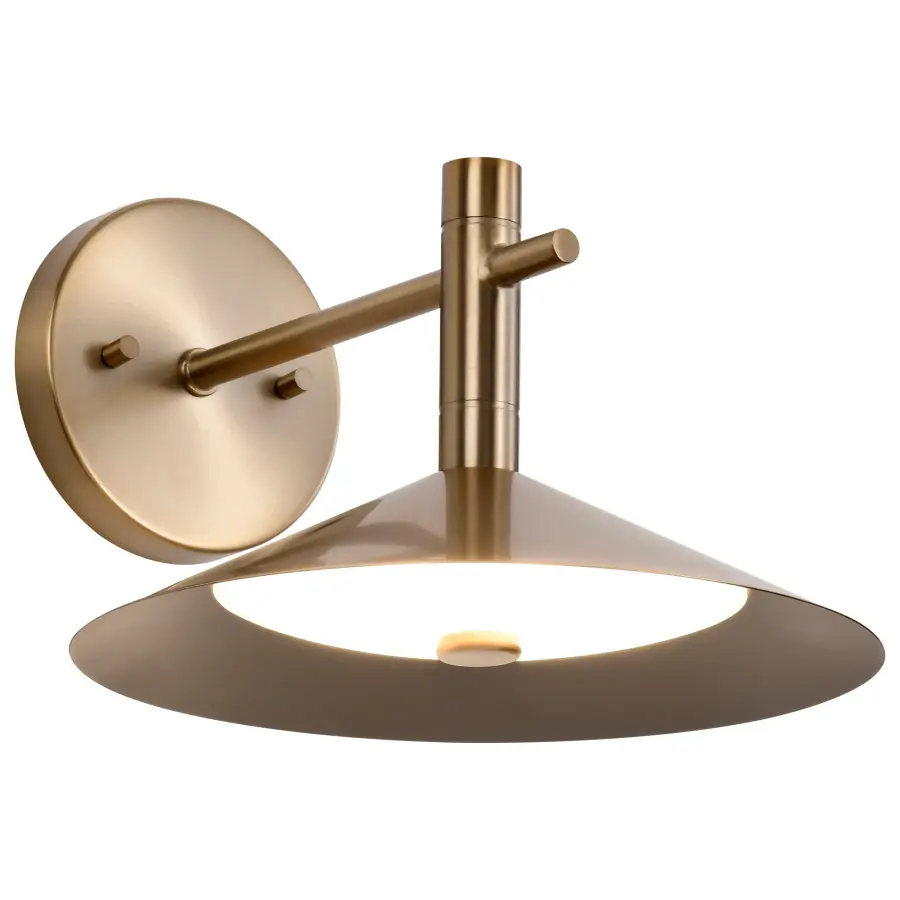 Corrine 10" LED Wall Sconce in Burnished Brass - Image 3