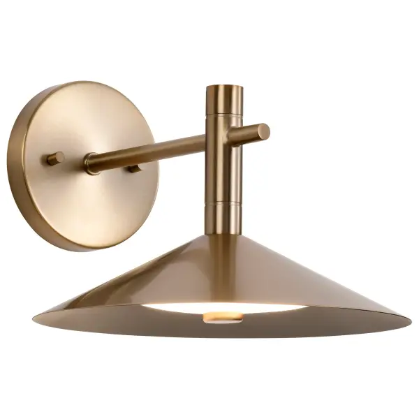 Corrine 10" LED Wall Sconce in Burnished Brass - Image 5