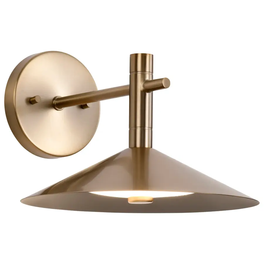 Corrine 10" LED Wall Sconce in Burnished Brass - Image 5