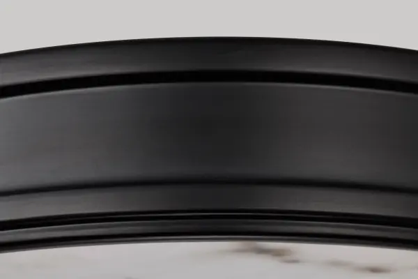 Kendall 14" LED Flush Mount in Matte Black with Alabaster Glass - Image 12