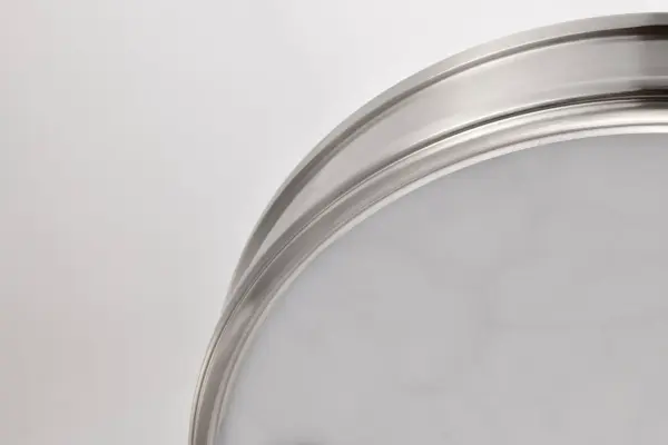 Kendall 14" LED Flush Mount in Brushed Nickel with Alabaster Glass - Image 11