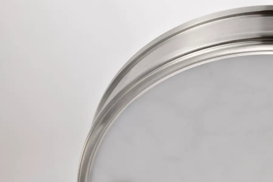 Kendall 14" LED Flush Mount in Brushed Nickel with Alabaster Glass - Image 11