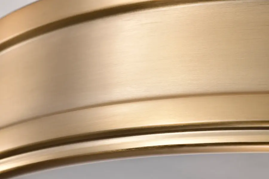 Kendall 14" LED Flush Mount in Burnished Brass with Alabaster Glass - Image 13