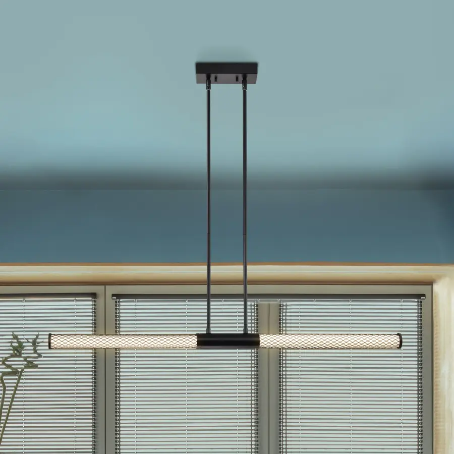 Kingsport 44-Inch LED Island Pendant in Matte Black - Image 3