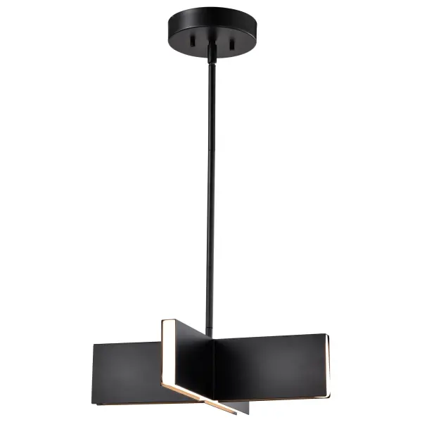 Blaine 16-Inch LED Pendant in Matte Black - Image 4