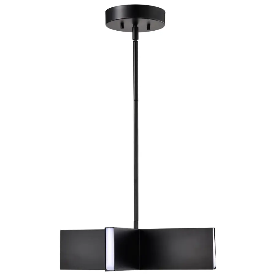 Blaine 16-Inch LED Pendant in Matte Black - Image 5