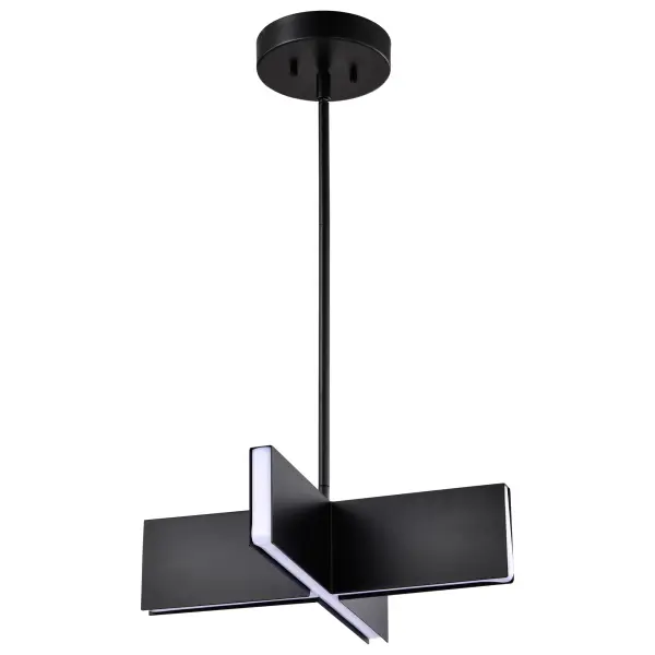 Blaine 16-Inch LED Pendant in Matte Black - Image 7