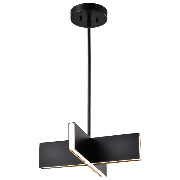 Blaine 16-Inch LED Pendant in Matte Black - Image 8
