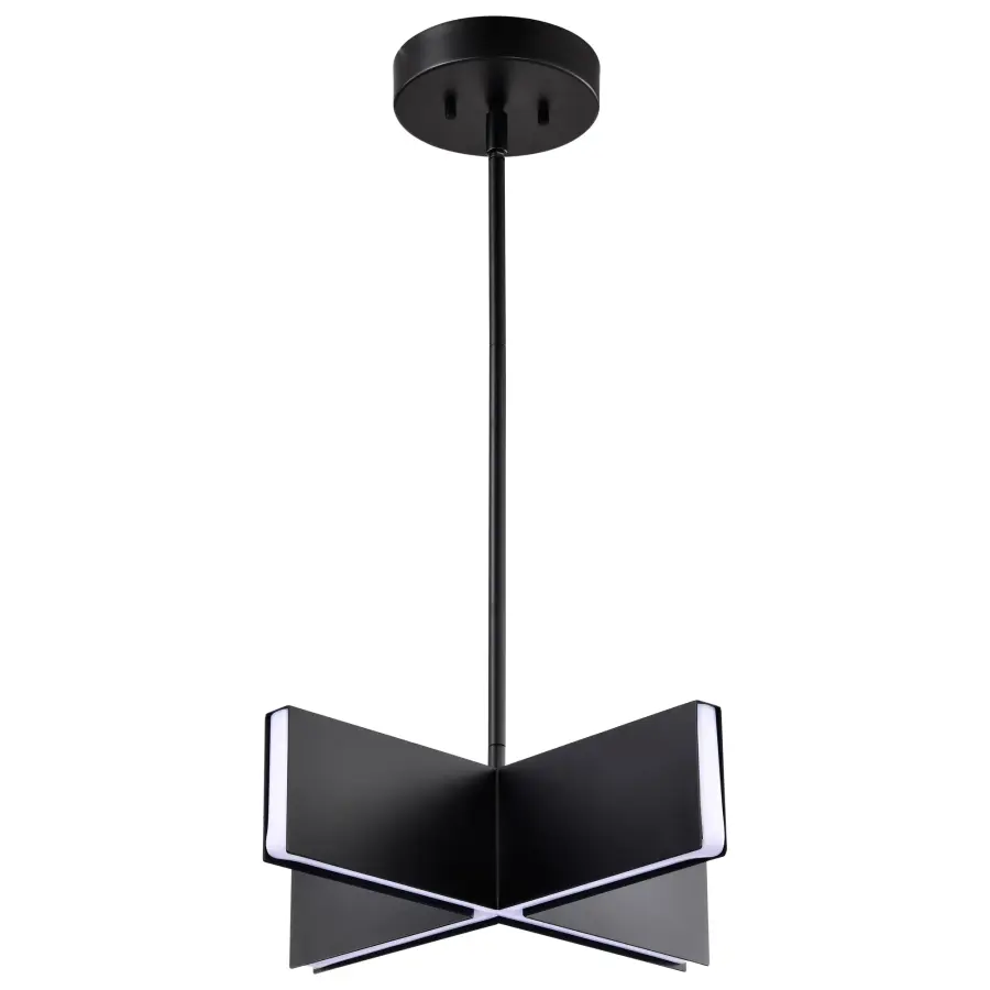 Blaine 16-Inch LED Pendant in Matte Black - Image 9