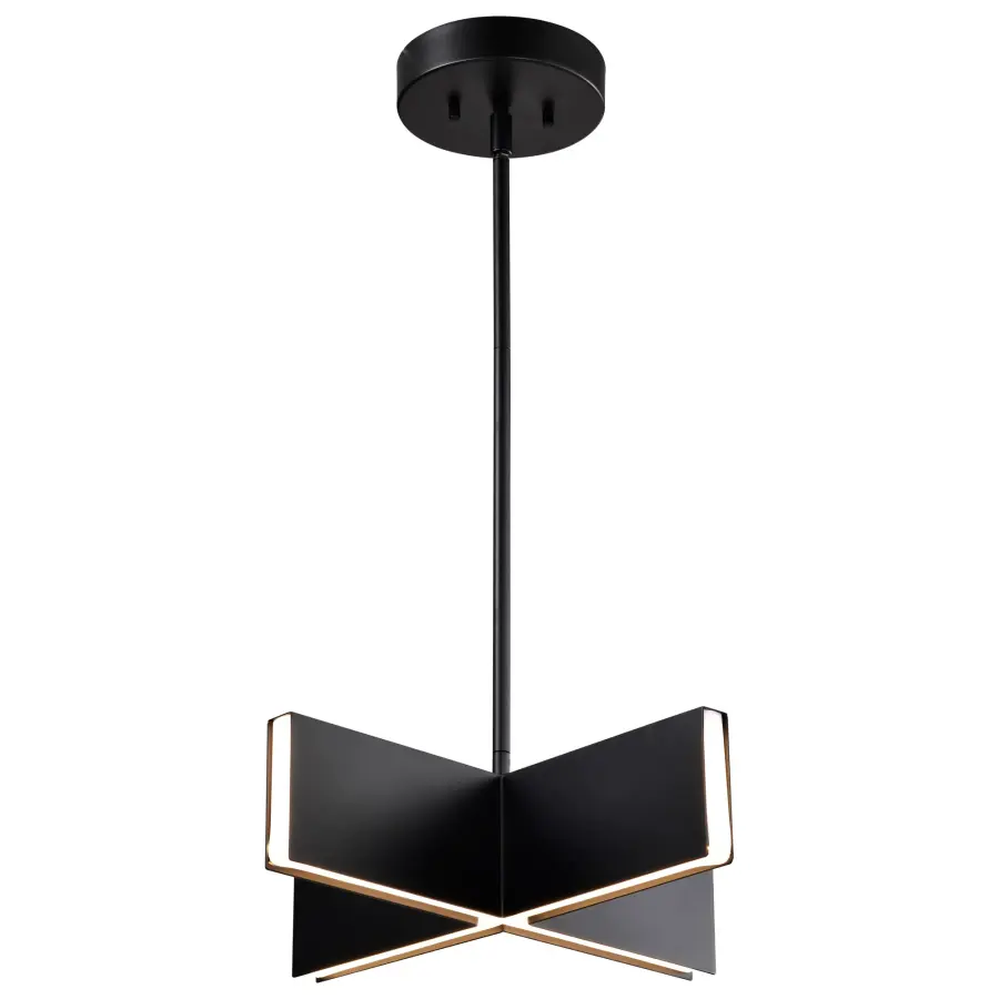 Blaine 16-Inch LED Pendant in Matte Black - Image 10