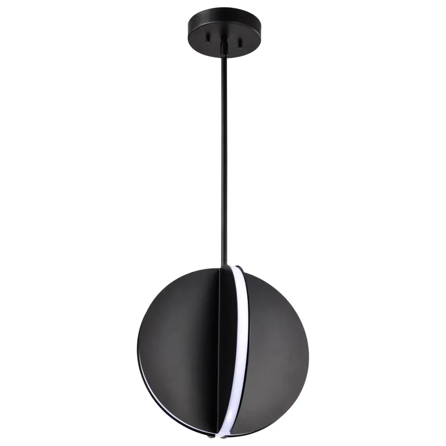 Blaine 13-Inch LED Pendant in Matte Black - Image 1