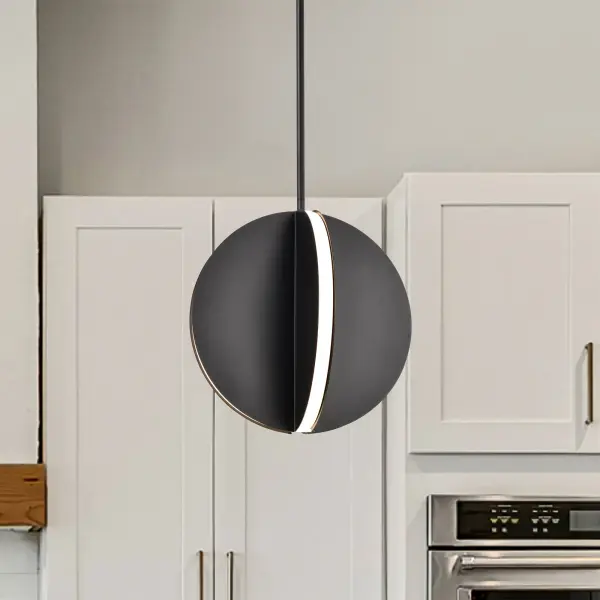 Blaine 13-Inch LED Pendant in Matte Black - Image 3