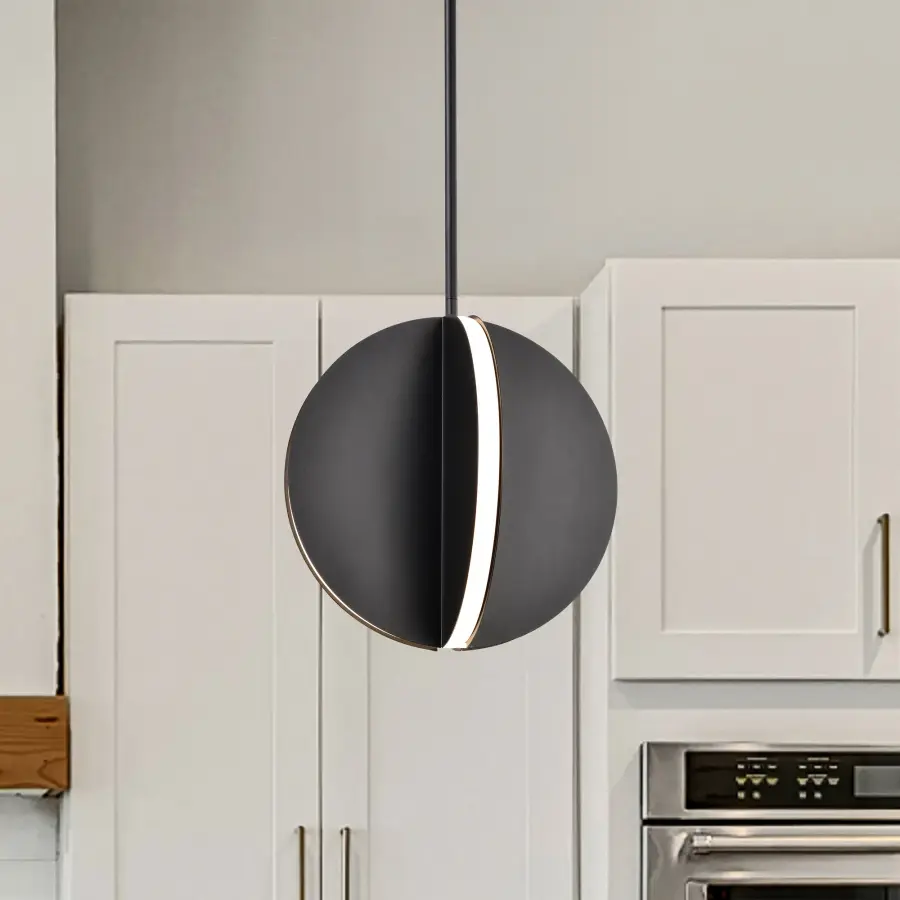 Blaine 13-Inch LED Pendant in Matte Black - Image 3
