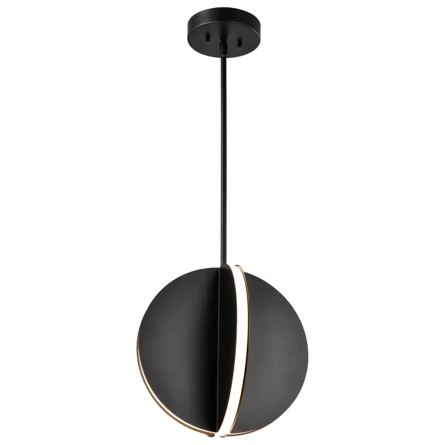 Blaine 13-Inch LED Pendant in Matte Black - Image 4