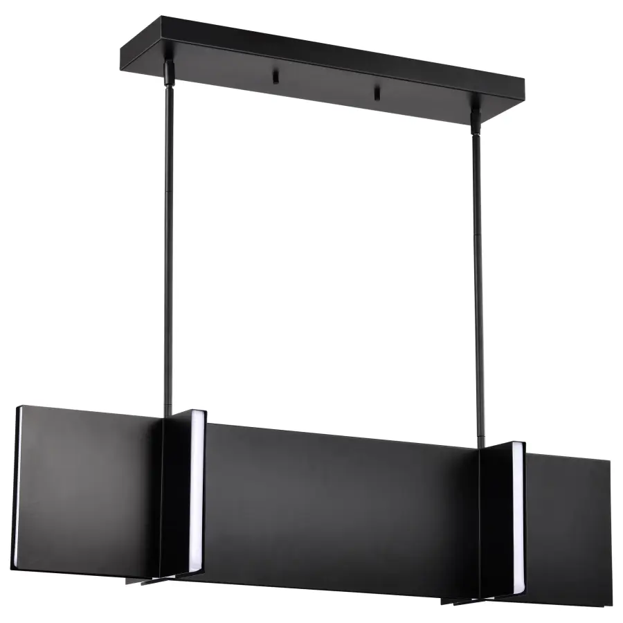 Blaine 38-Inch LED Island Pendant in Matte Black - Image 1