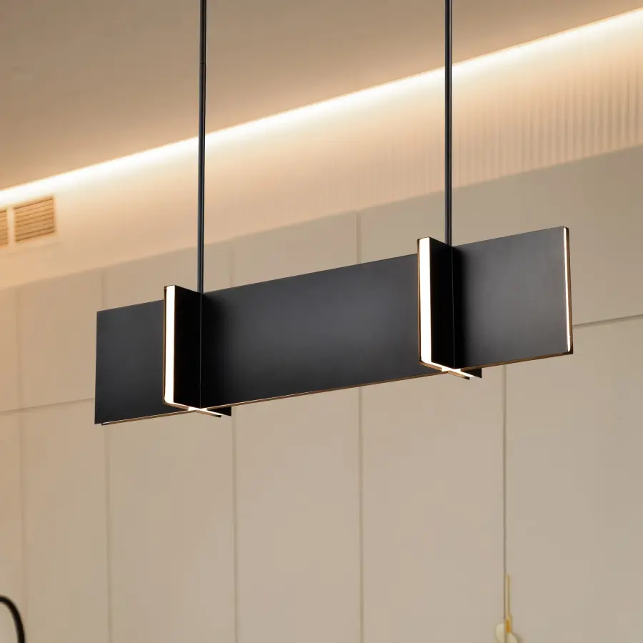 Blaine 38-Inch LED Island Pendant in Matte Black - Image 2
