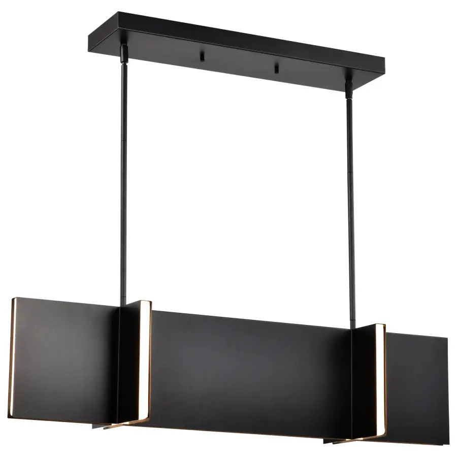 Blaine 38-Inch LED Island Pendant in Matte Black - Image 4
