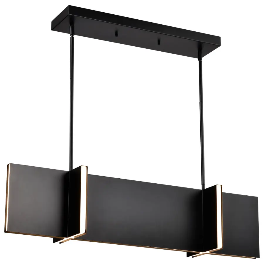 Blaine 38-Inch LED Island Pendant in Matte Black - Image 6