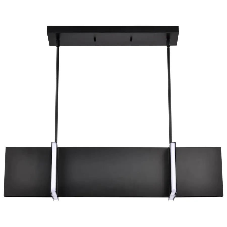 Blaine 38-Inch LED Island Pendant in Matte Black - Image 9