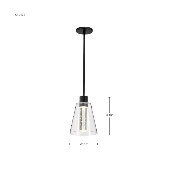 Aura 7" LED Pendant with K9 Bubble Crystal - Image 15