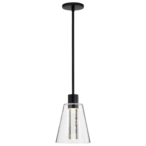 Aura 7" LED Pendant with K9 Bubble Crystal - Image 6
