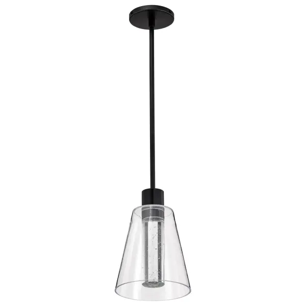 Aura 7" LED Pendant with K9 Bubble Crystal - Image 7