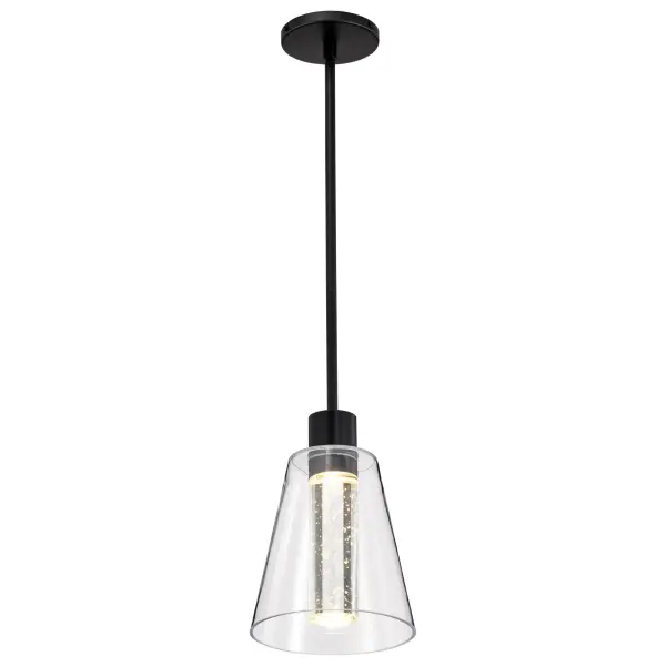Aura 7" LED Pendant with K9 Bubble Crystal - Image 8